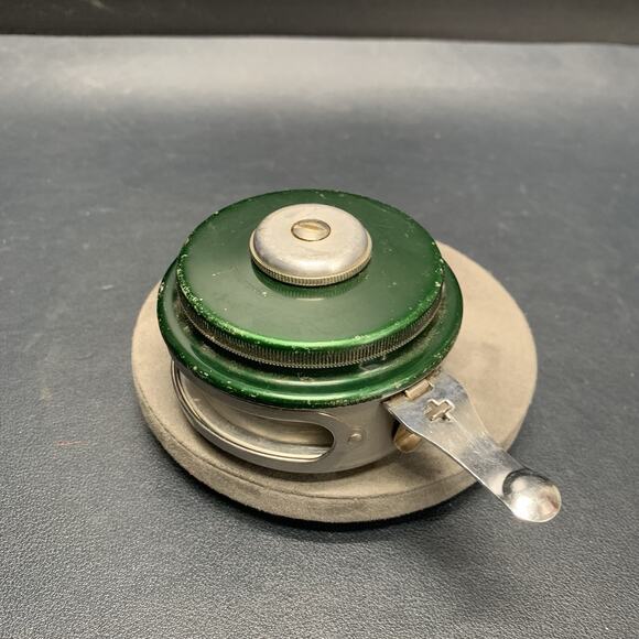 Vtg SHAKESPEARE OK AUTOMATIC NO. 1821 MODEL GE Fly-Fishing Reel Made In USA - Picture 4 of 8